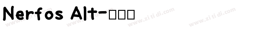 Nerfos Alt字体转换